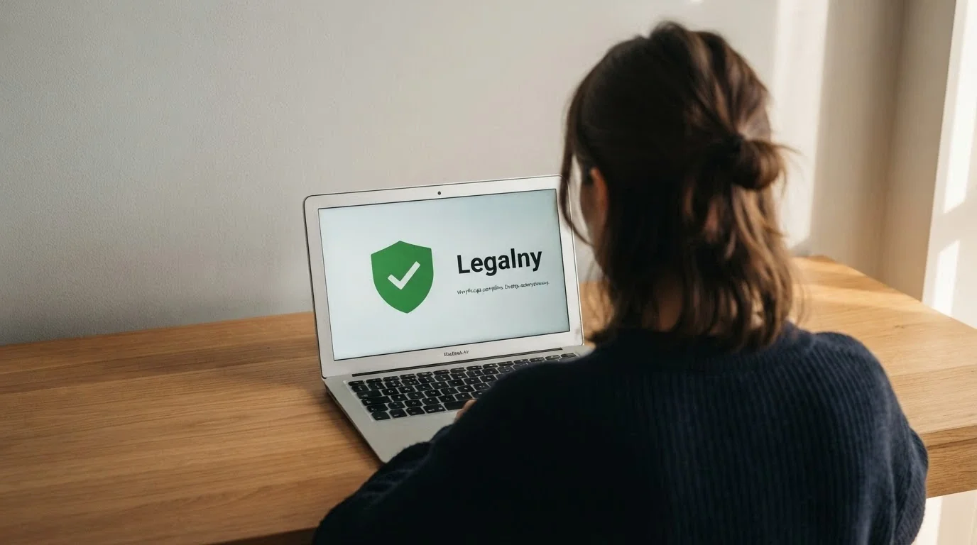 Zestawienie: logo Total Casino z oznaczeniem „legalny monopol państwa” obok przekreślonych symboli nielegalnych kasyn offshore z adnotacją o karach